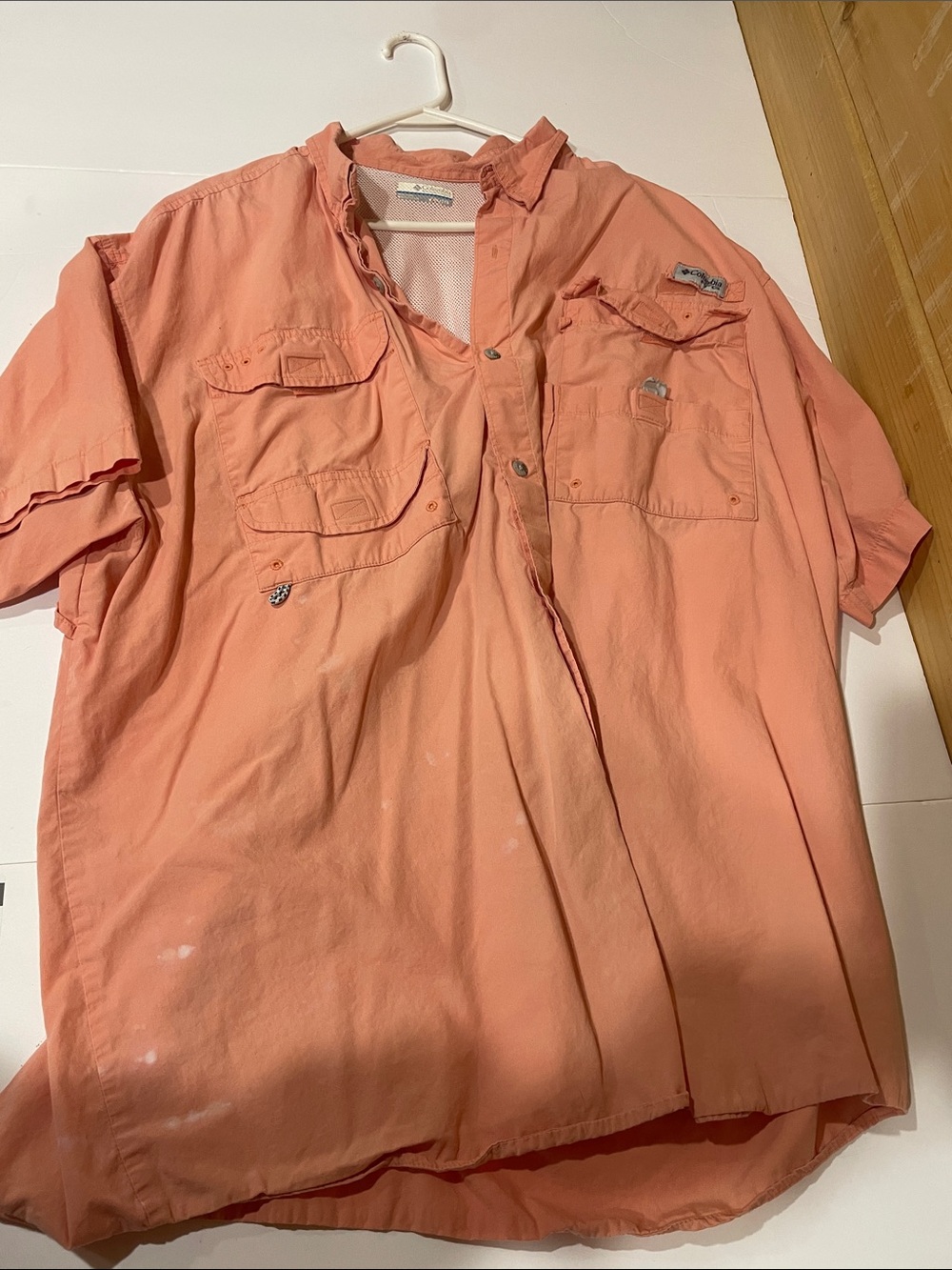 Columbia Coral Short-Sleeve Button-Down Fishing Shirt